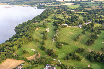 Aerial view of Förde Golf Club eV Glücksburg in the district Bockholm in Glücksburg in the state Schleswig Holstein, Germany