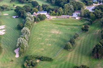 Aerial photograpy of Förde Golf Club eV Glücksburg in the district Bockholm in Glücksburg in the state Schleswig Holstein, Germany