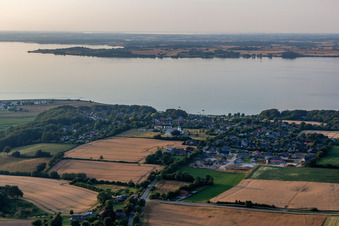 Aerial view of Westerholz in the state Schleswig Holstein, Germany