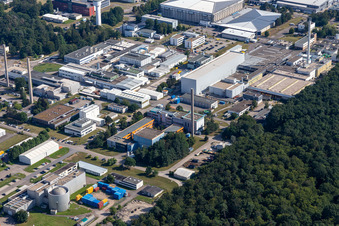 Research building and office complex of Karlsruhe Institut fuer Technologie Campus Nord in Eggenstein-Leopoldshafen in the state Baden-Wurttemberg, Germany