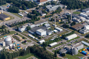 Research building and office complex of Karlsruhe Institut fuer Technologie Campus Nord in Eggenstein-Leopoldshafen in the state Baden-Wurttemberg, Germany