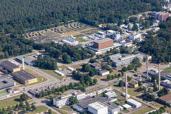 Research building and office complex of Karlsruhe Institut fuer Technologie Campus Nord in Eggenstein-Leopoldshafen in the state Baden-Wurttemberg, Germany