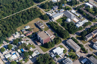 Research building and office complex of Karlsruhe Institut fuer Technologie Campus Nord in Eggenstein-Leopoldshafen in the state Baden-Wurttemberg, Germany