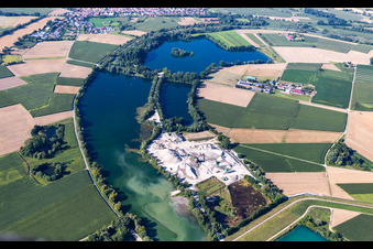 Old Rhine in Neupotz in the state Rhineland-Palatinate, Germany