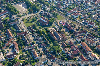 Citizens' Park in Jockgrim in the state Rhineland-Palatinate, Germany