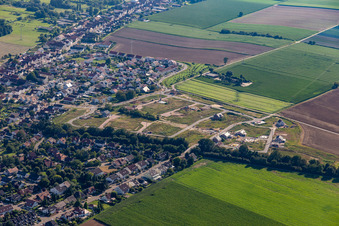 Bird's eye view of Development area K2 in Kandel in the state Rhineland-Palatinate, Germany