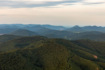 Oblique view of Oberschlettenbach in the state Rhineland-Palatinate, Germany