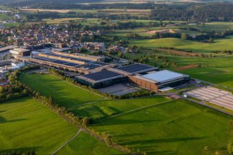 Building and production halls on the premises of ARBURG GmbH + Co KG in Lossburg in the state Baden-Wuerttemberg, Germany