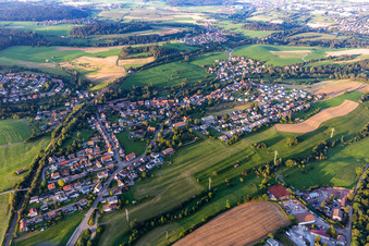 Aerial photograpy of District Wittlensweiler in Freudenstadt in the state Baden-Wuerttemberg, Germany