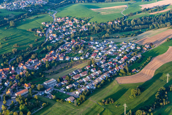 Oblique view of District Wittlensweiler in Freudenstadt in the state Baden-Wuerttemberg, Germany
