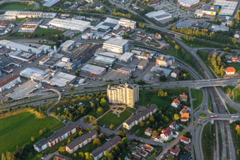 Freudenstadt in the state Baden-Wuerttemberg, Germany out of the air