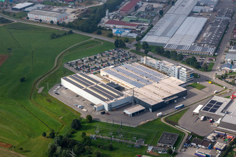 Industrial and commercial area with Beton - Fertigteil - Union GmbH & Co. KG; Schwaebische Werkzeugmaschinen GmbH, KMS Automation GmbH in Schramberg in the state Baden-Wuerttemberg, Germany
