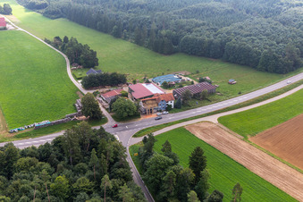 Aerial view of Villingendorf in the state Baden-Wuerttemberg, Germany
