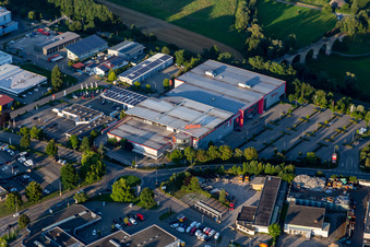 Building of the store - furniture market Wohn Schick in Rottweil in the state Baden-Wuerttemberg, Germany