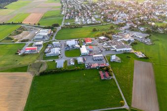 Riedstraße industrial area in Bösingen in the state Baden-Wuerttemberg, Germany