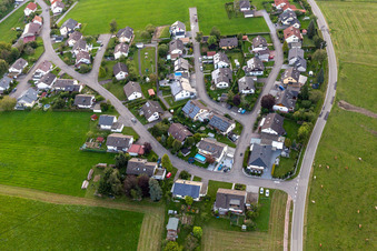 Oblique view of Bösingen in the state Baden-Wuerttemberg, Germany