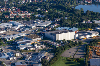 Building complex and distribution center on the site of Versandhaus Walz GmbH, Baby-Walz in Bad Waldsee in the state Baden-Wuerttemberg, Germany