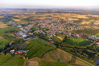 Town View of the streets and houses of the residential areas in Ertingen in the state Baden-Wuerttemberg, Germany