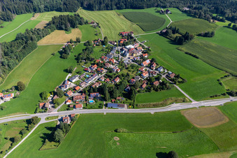 Aerial photograpy of District Heißen in Vogt in the state Baden-Wuerttemberg, Germany