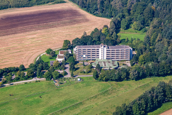 Abandoned and vacant clinic premises of the former hospital Waldklinik in the district Zellerhof in Bad Schussenried in the state Baden-Wuerttemberg, Germany