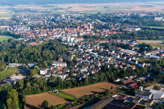 Oblique view of Riedlingen in the state Baden-Wuerttemberg, Germany