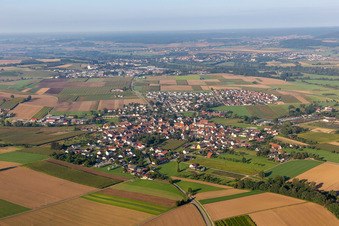 Aerial photograpy of Unlingen in the state Baden-Wuerttemberg, Germany