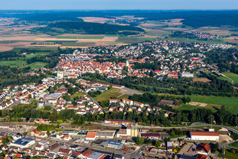 Riedlingen in the state Baden-Wuerttemberg, Germany from above