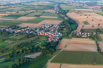 District Kleinsteinfeld in Niederotterbach in the state Rhineland-Palatinate, Germany out of the air