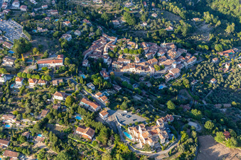 Aerial photograpy of Tourrettes in the state Var, France