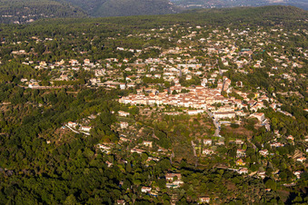 Aerial view of Montauroux in the state Var, France