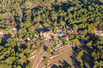 Montauroux in the state Var, France seen from above