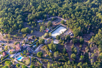 Bird's eye view of Montauroux in the state Var, France