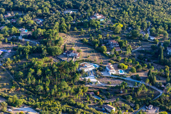 Montauroux in the state Var, France from the drone perspective