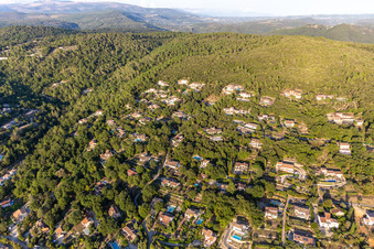 Montauroux in the state Var, France seen from a drone