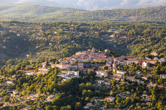 Montauroux in the state Var, France seen from above
