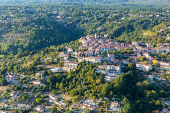 Bird's eye view of Callian in the state Var, France