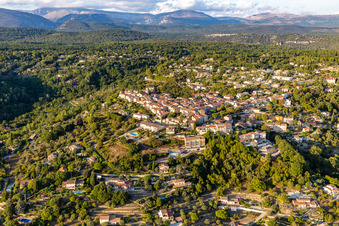 Drone recording of Callian in the state Var, France