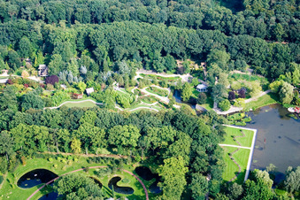 Arcen in the state Limburg, Netherlands seen from above