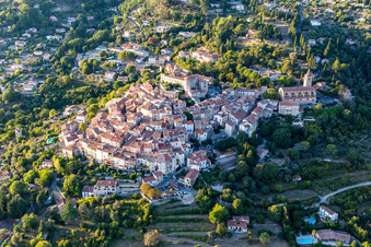 Callian in the state Var, France from the drone perspective