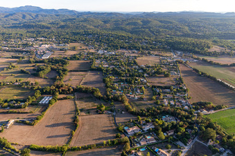 Callian in the state Var, France from a drone