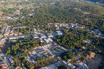 Montauroux in the state Var, France from the plane