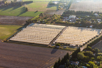 Aerial view of Tarascon in the state Bouches du Rhone, France
