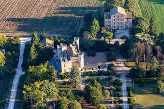 Aerial photograpy of Clamasix Domaine Breuil in Graveson in the state Bouches du Rhone, France