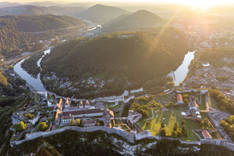 Aerial view of And Zoo de Besançon in the district Citadelle in Besançon in the state Doubles, France