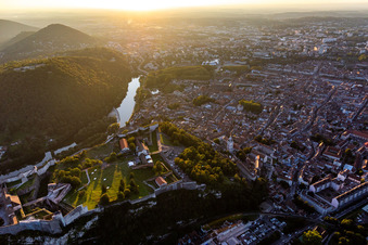 Old town view of Citadelle in the district Citadelle in Besançon in the state Doubles, France