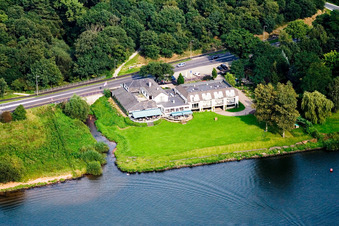 De Hamert in the state Limburg, Netherlands from the plane