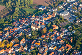 Church in Knittelsheim in the state Rhineland-Palatinate, Germany