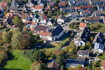 Catholic Church in the district Langensteinbach in Karlsbad in the state Baden-Wuerttemberg, Germany