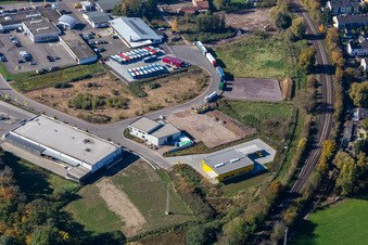 Postal distribution center and new building for the Federal Police in Kandel in the state Rhineland-Palatinate, Germany