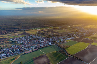 Bird's eye view of Steinfeld in the state Rhineland-Palatinate, Germany